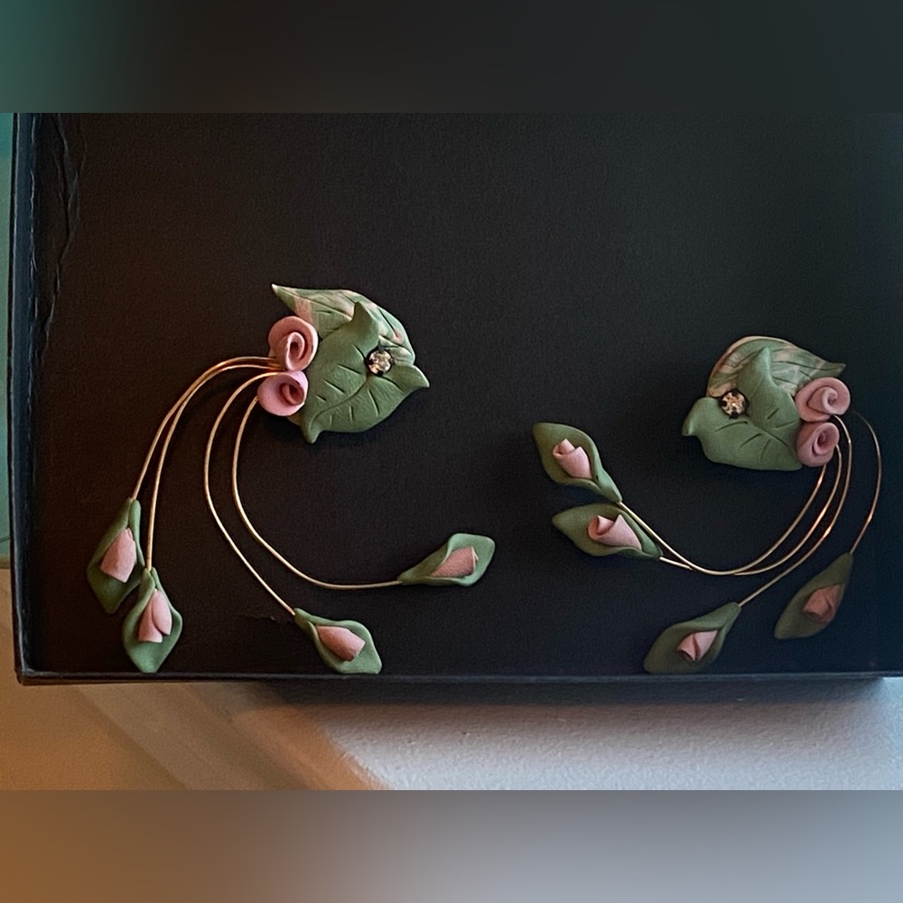 Vintage Clay Earrings